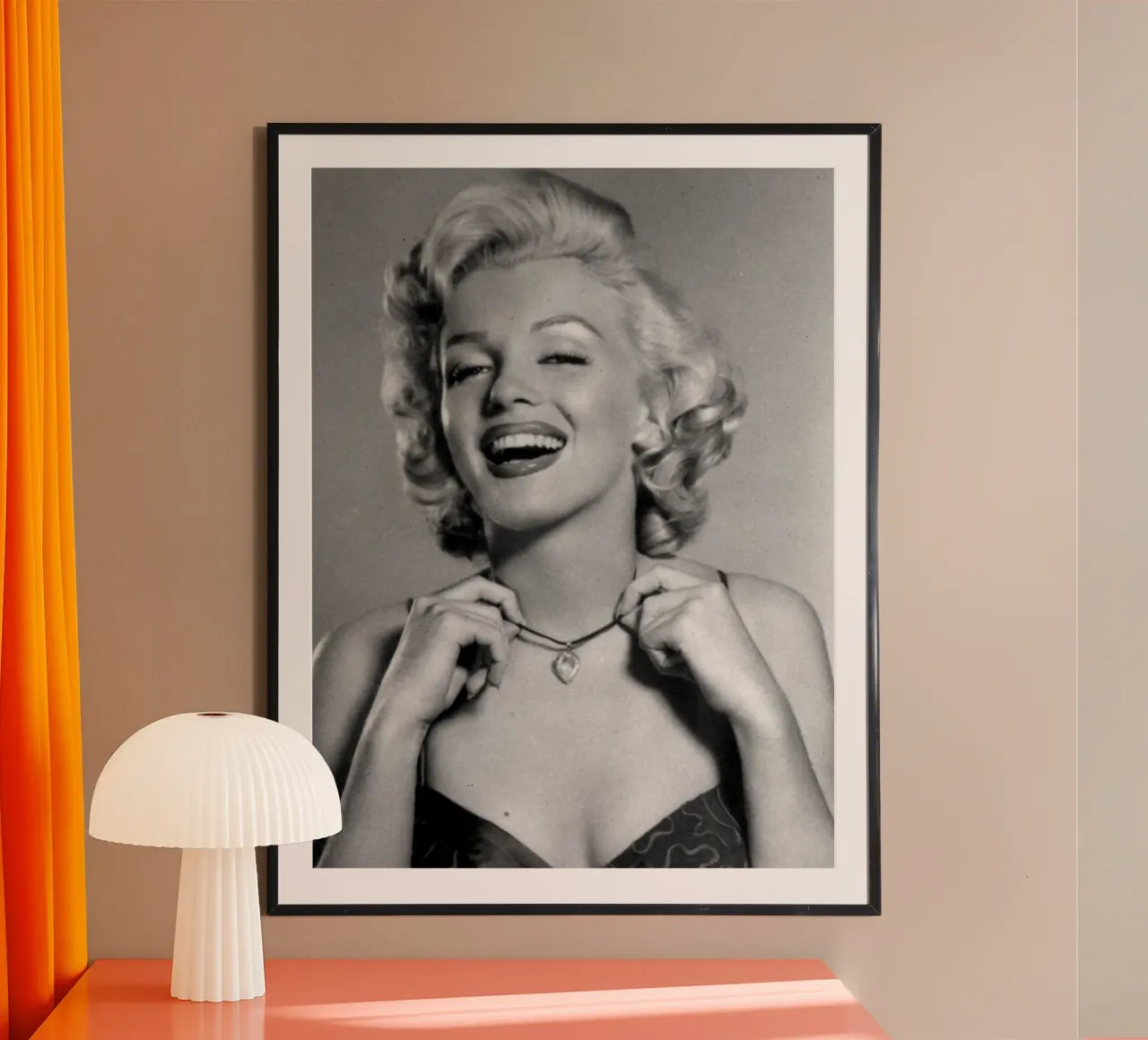 Marilyn Monroe vintage in bianco e nero carta hahnemühle da valentinomartinst