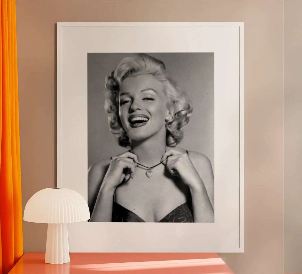 Marilyn Monroe vintage in bianco e nero carta hahnemühle da valentinomartinst