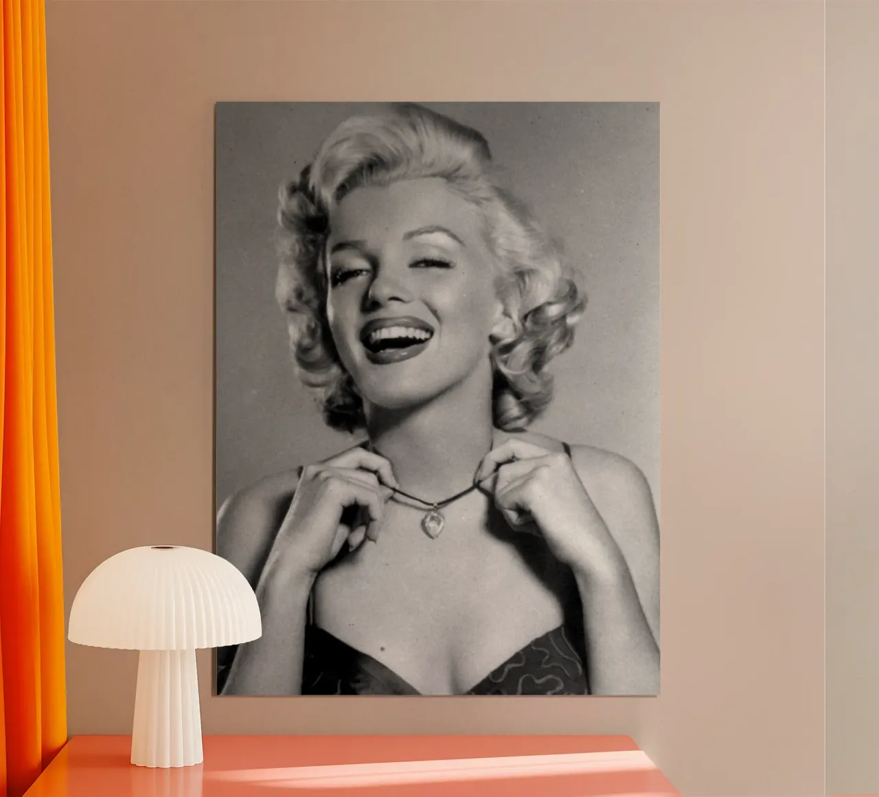 Marilyn Monroe vintage in bianco e nero carta hahnemühle da valentinomartinst