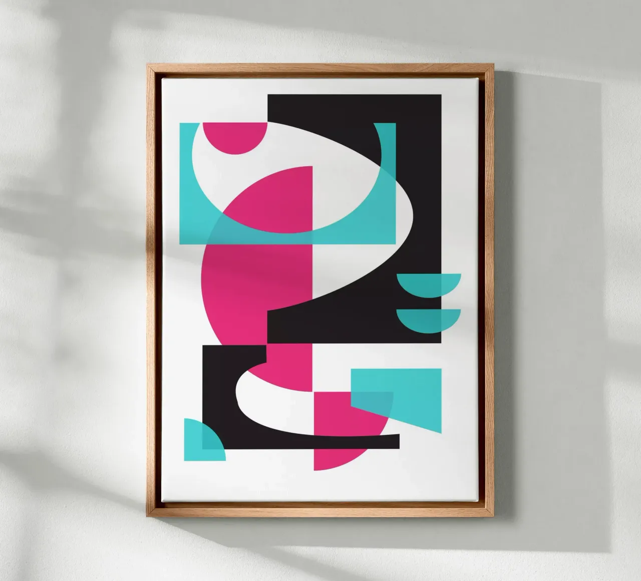 Flowing Edges canvas with Floater frame by Kim Hubball Studio