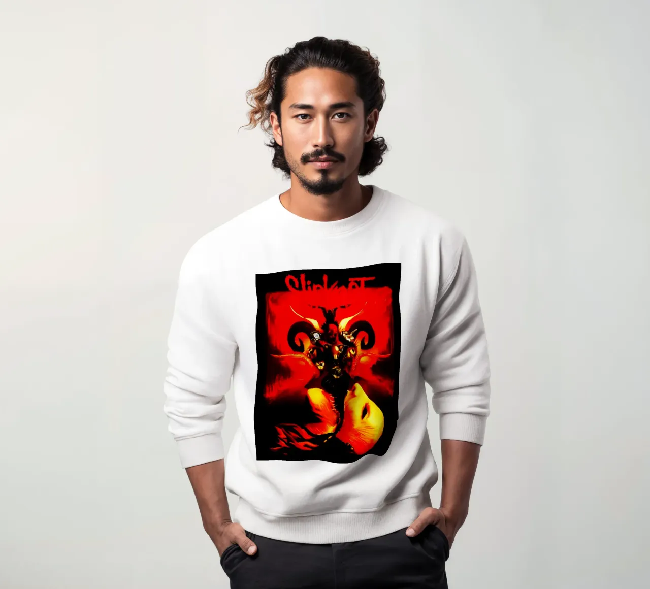 Crazy Concept Slipknot Goat Poster felpa da TEMONSEOL