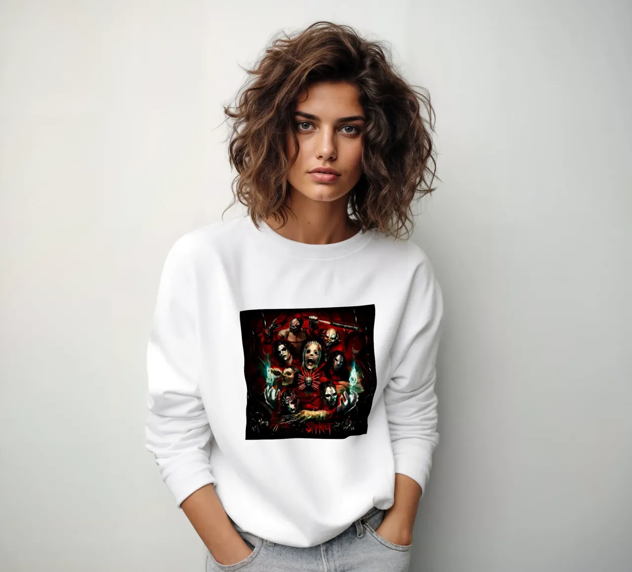 Clown Member Slipknot Poster felpa da TEMONSEOL