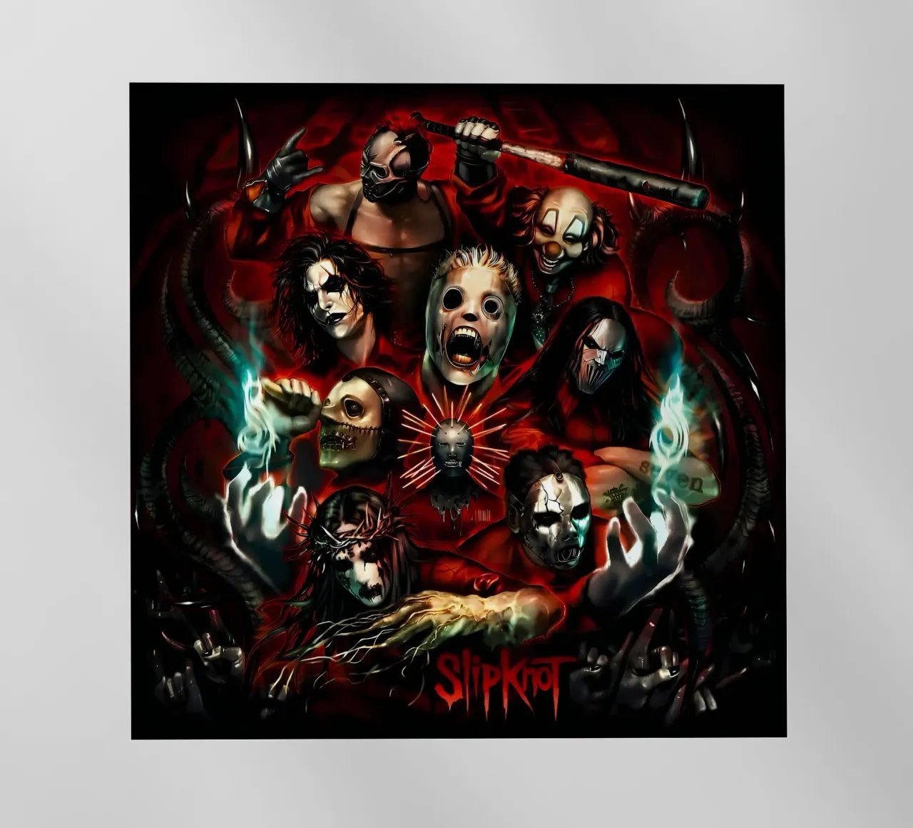 Clown Member Slipknot Poster pellicola backlit da TEMONSEOL