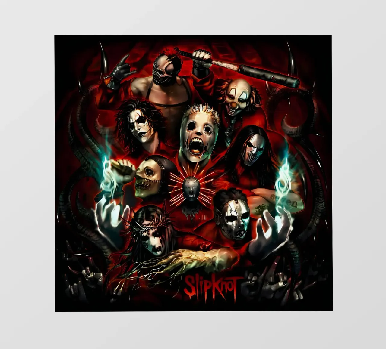 Clown Member Slipknot Poster pellicola backlit da TEMONSEOL
