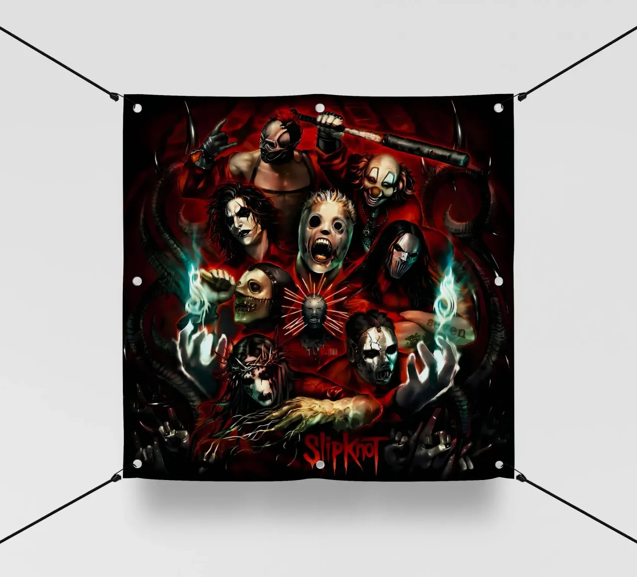 Clown Member Slipknot Poster telo in pvc da TEMONSEOL