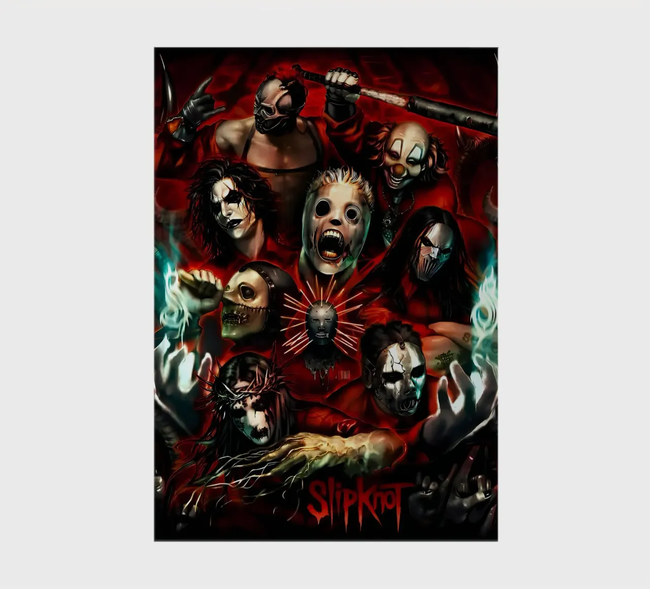 Clown Member Slipknot Poster notebook by TEMONSEOL