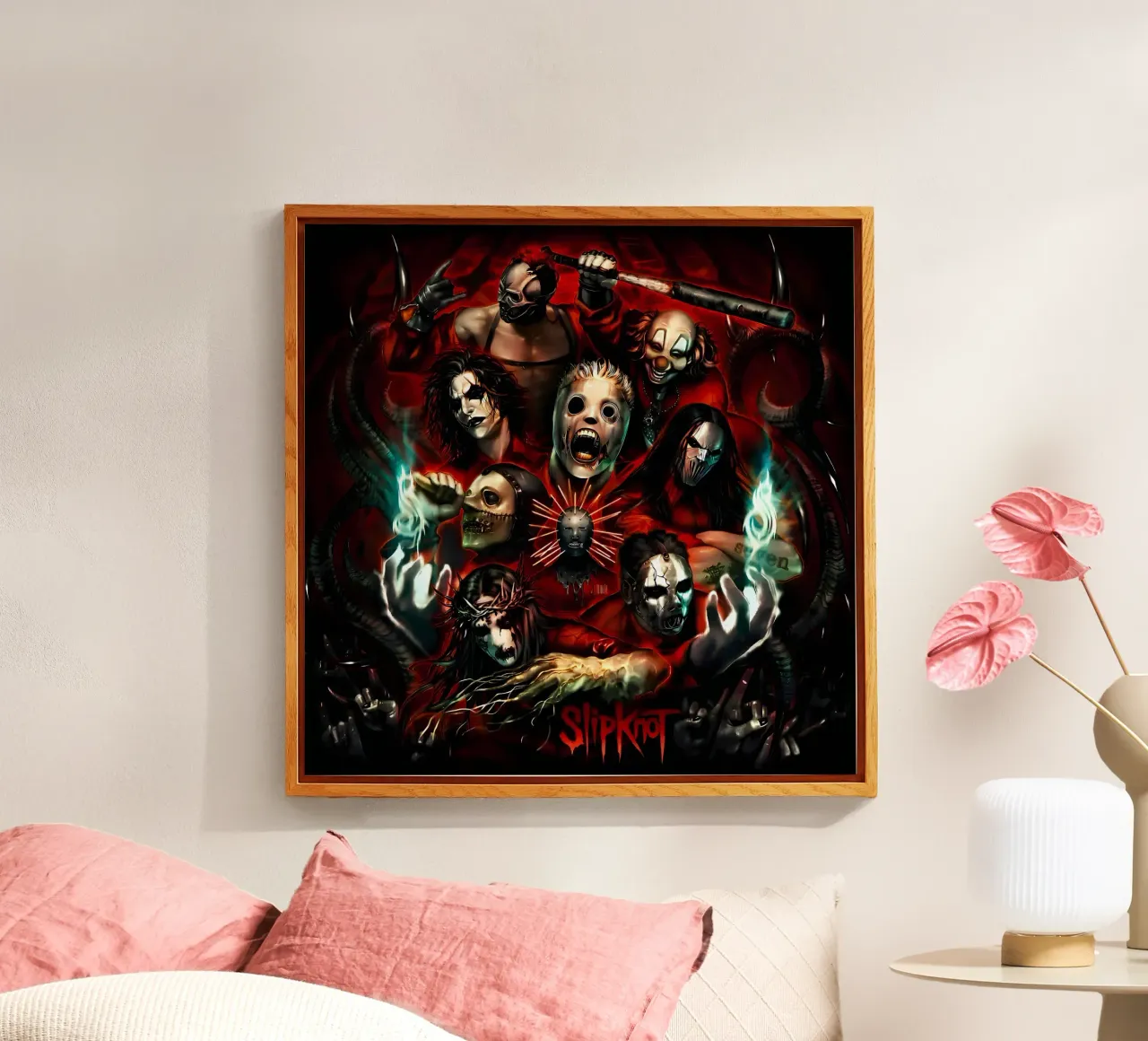Clown Member Slipknot Poster plexiglass da TEMONSEOL