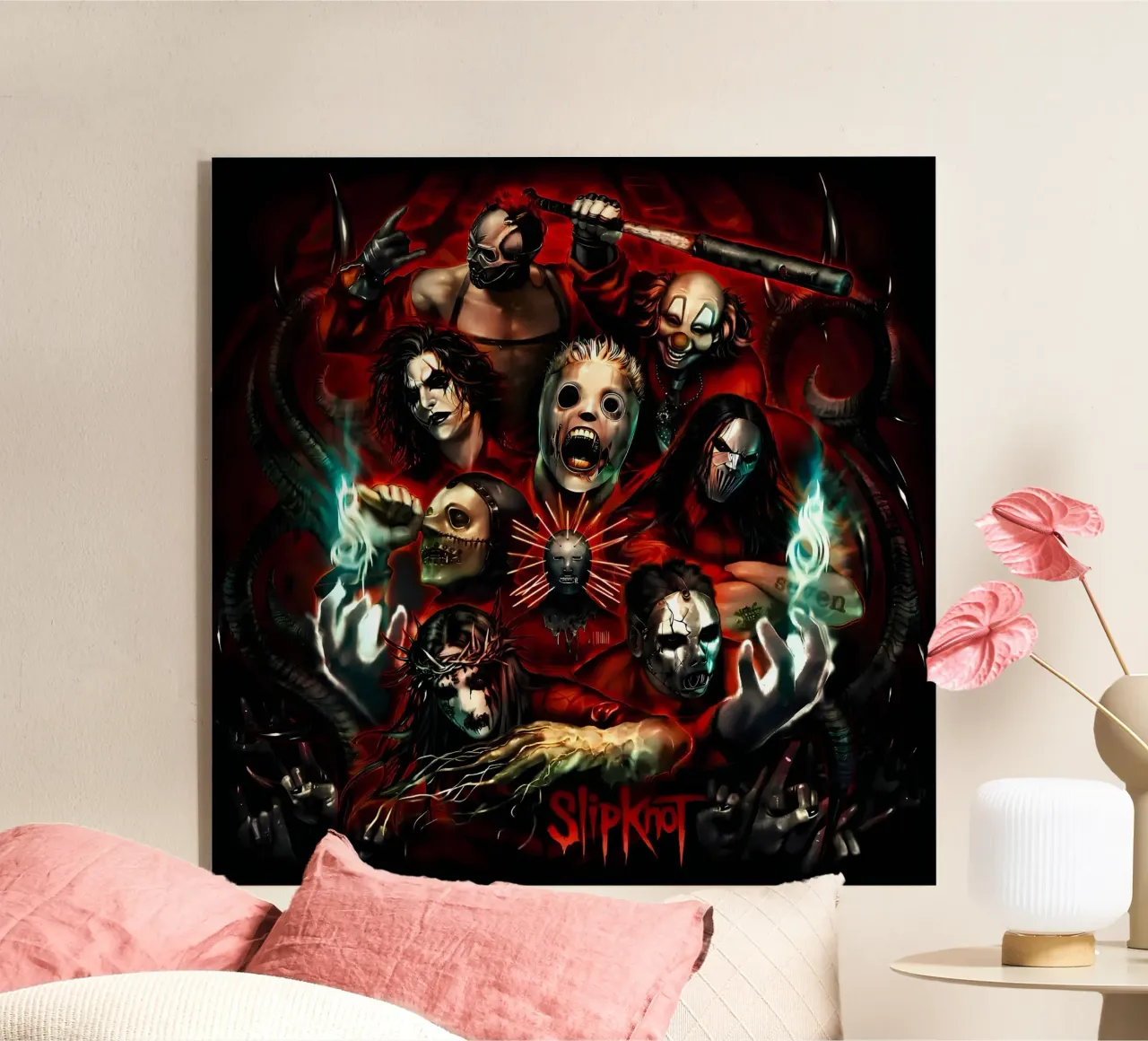 Clown Member Slipknot Poster plexiglass da TEMONSEOL