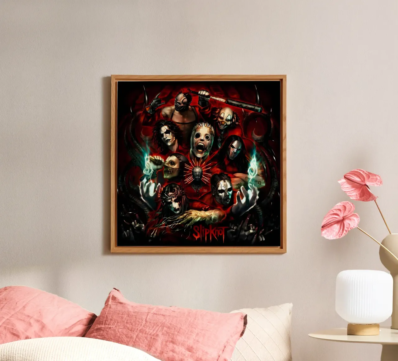 Clown Member Slipknot Poster alluminio dibond da TEMONSEOL