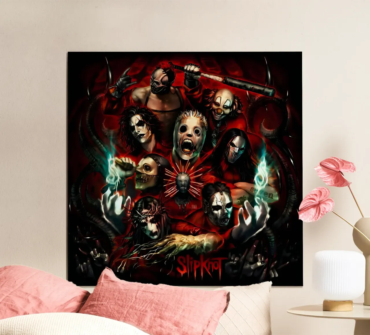 Clown Member Slipknot Poster carta hahnemühle da TEMONSEOL