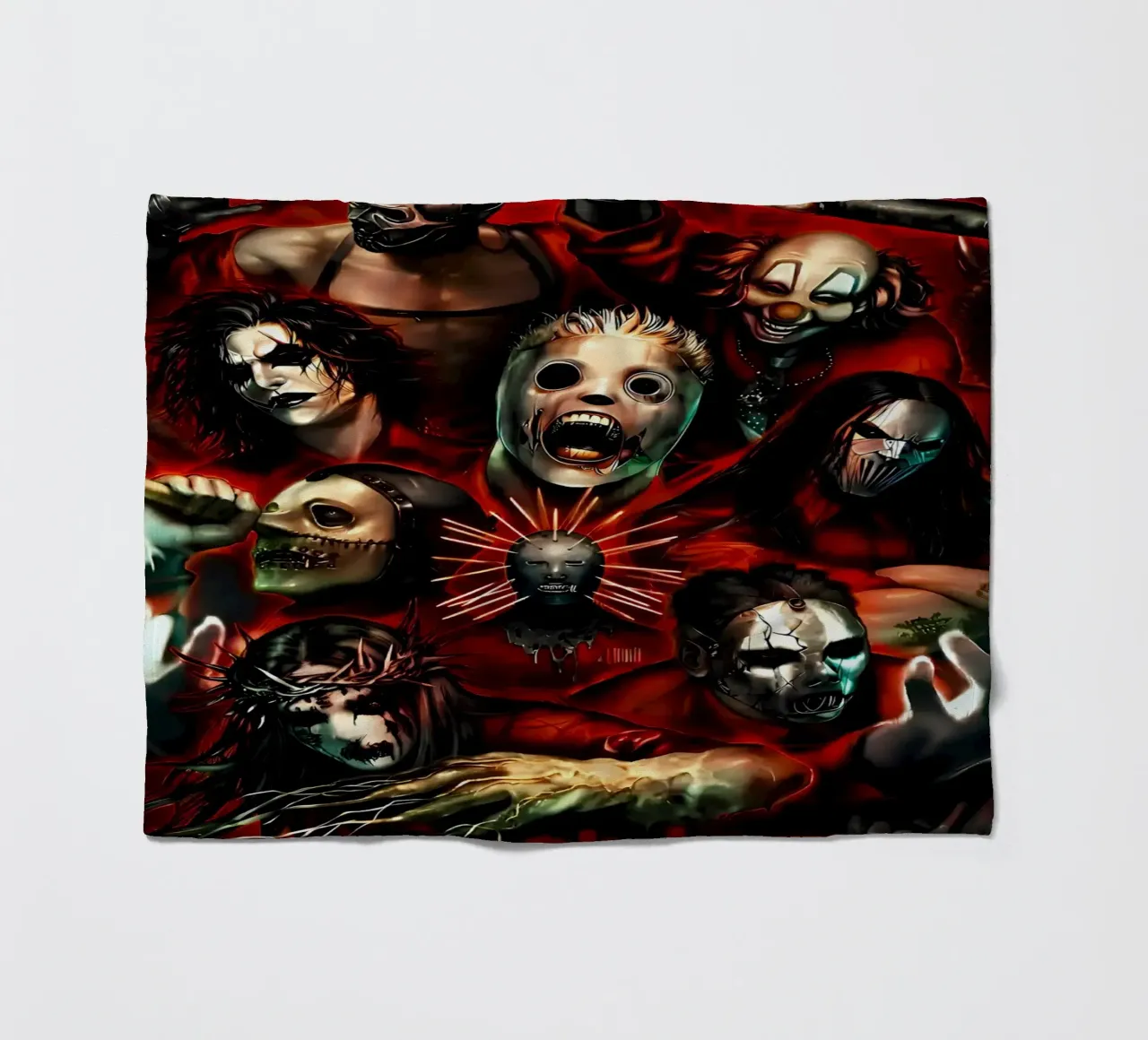 Clown Member Slipknot Poster coperta in pile da TEMONSEOL