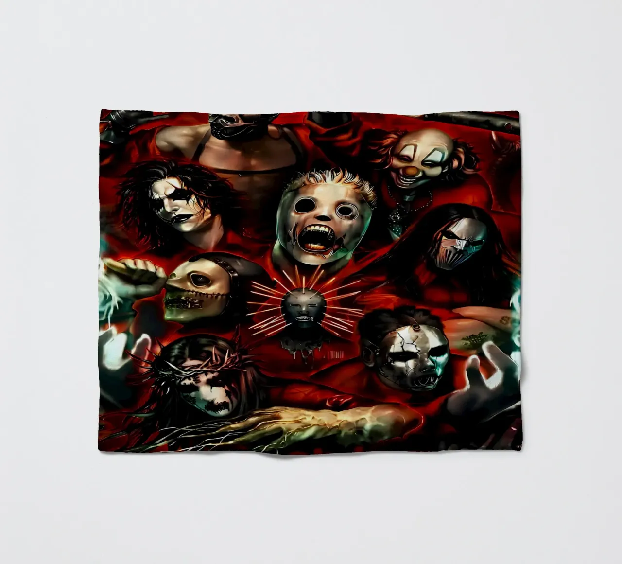 Clown Member Slipknot Poster coperta in pile da TEMONSEOL