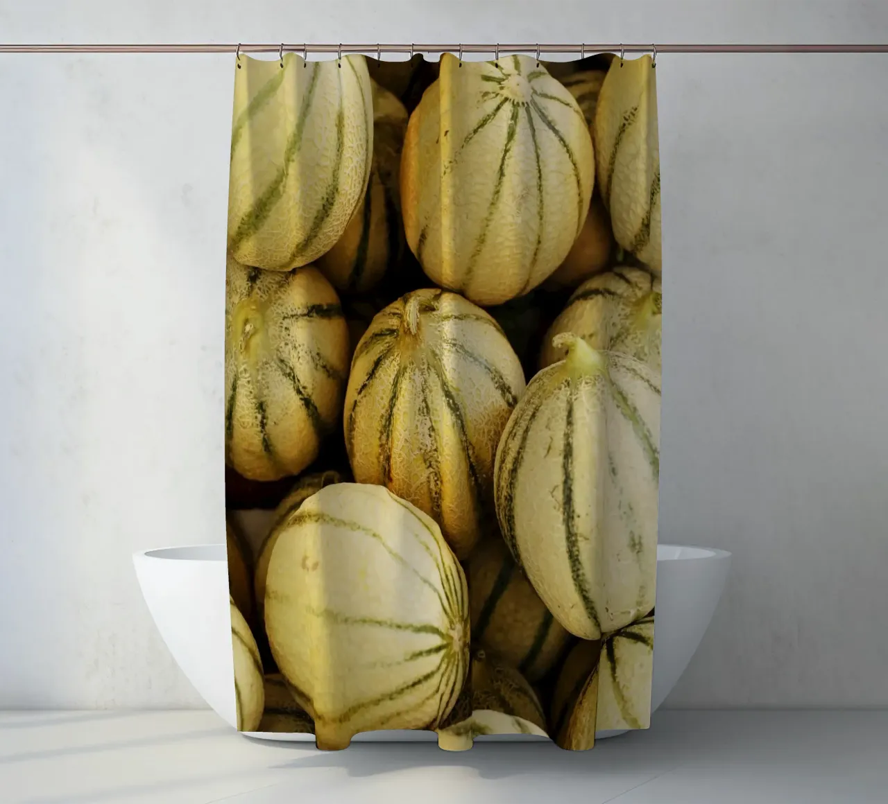 Honig - Melonen in languedoc-roussillon (Frankreich) Duschvorhang von Simon Koy