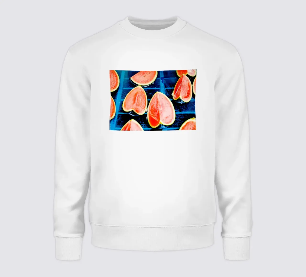 Wassermelonen in Languedoc-Roussillon (Frankreich) Sweatshirt von Simon Koy