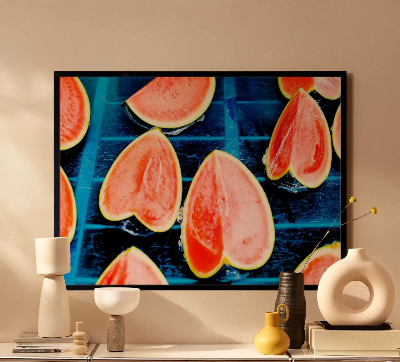 Wassermelonen in Languedoc-Roussillon (Frankreich) Hahnemühle von Simon Koy