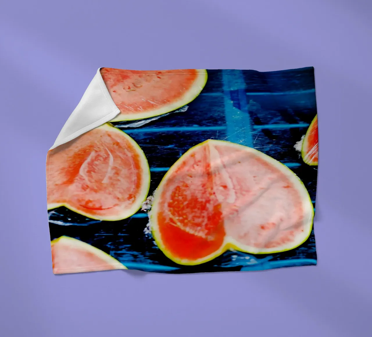 Wassermelonen in Languedoc-Roussillon (Frankreich) Fleecedecke von Simon Koy