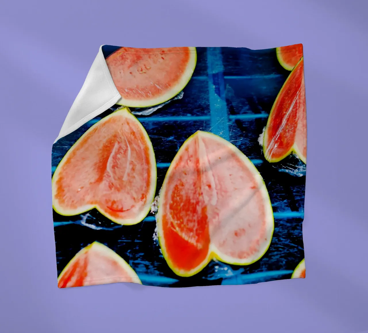 Wassermelonen in Languedoc-Roussillon (Frankreich) Fleecedecke von Simon Koy