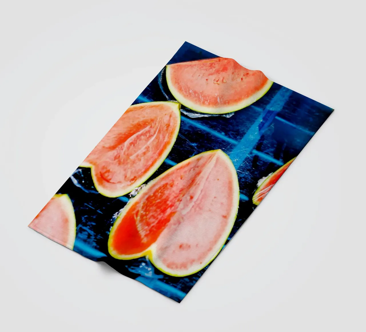 Wassermelonen in Languedoc-Roussillon (Frankreich) Fleecedecke von Simon Koy