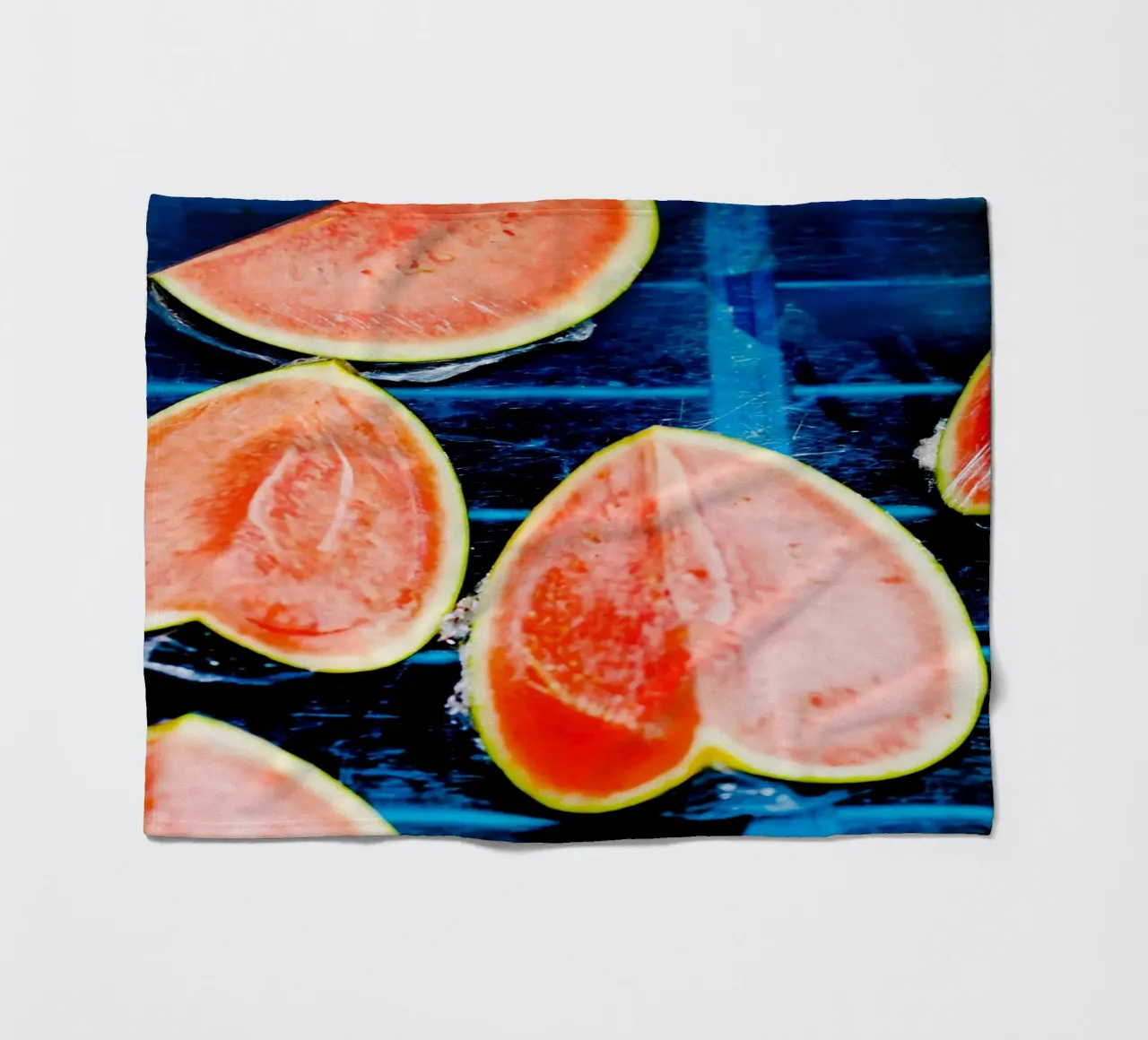 Wassermelonen in Languedoc-Roussillon (Frankreich) Fleecedecke von Simon Koy
