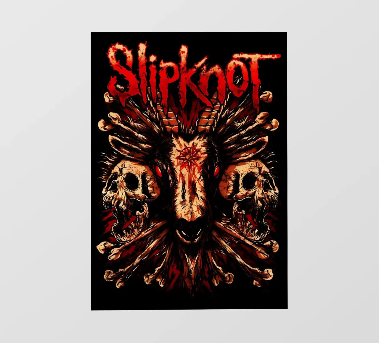 Skull And Goat Slipknot Poster pellicola backlit da TEMONSEOL