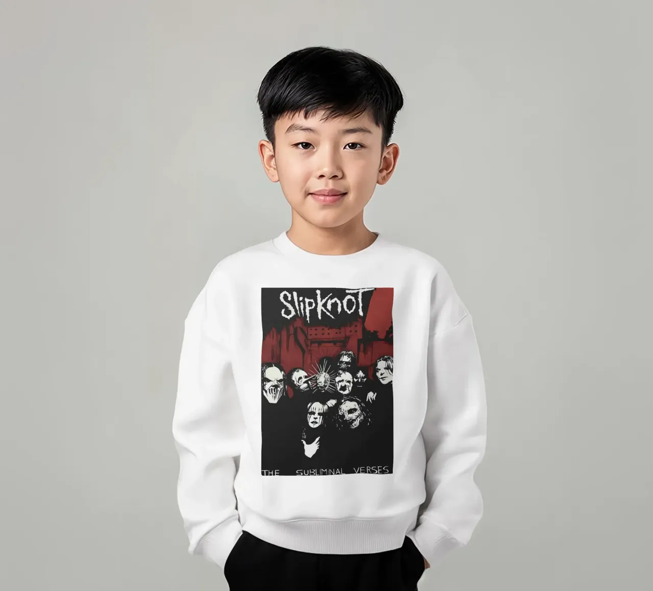 The Subliminal Verses Slipknot Stlye Poster felpa bambino da TEMONSEOL
