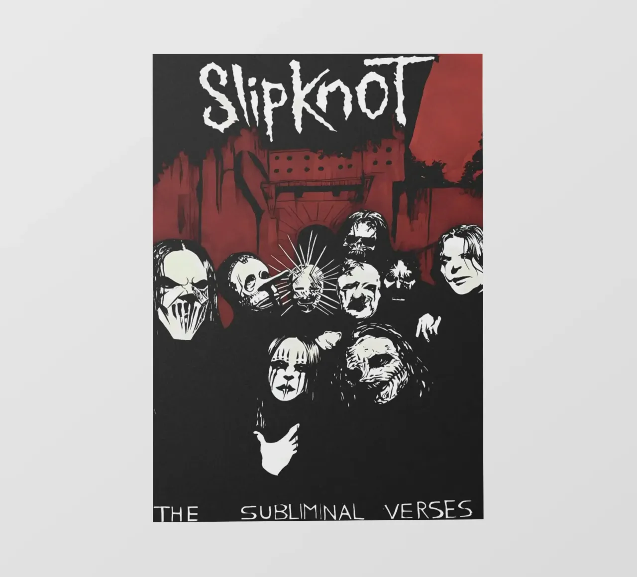 The Subliminal Verses Slipknot Stlye Poster pellicola backlit da TEMONSEOL