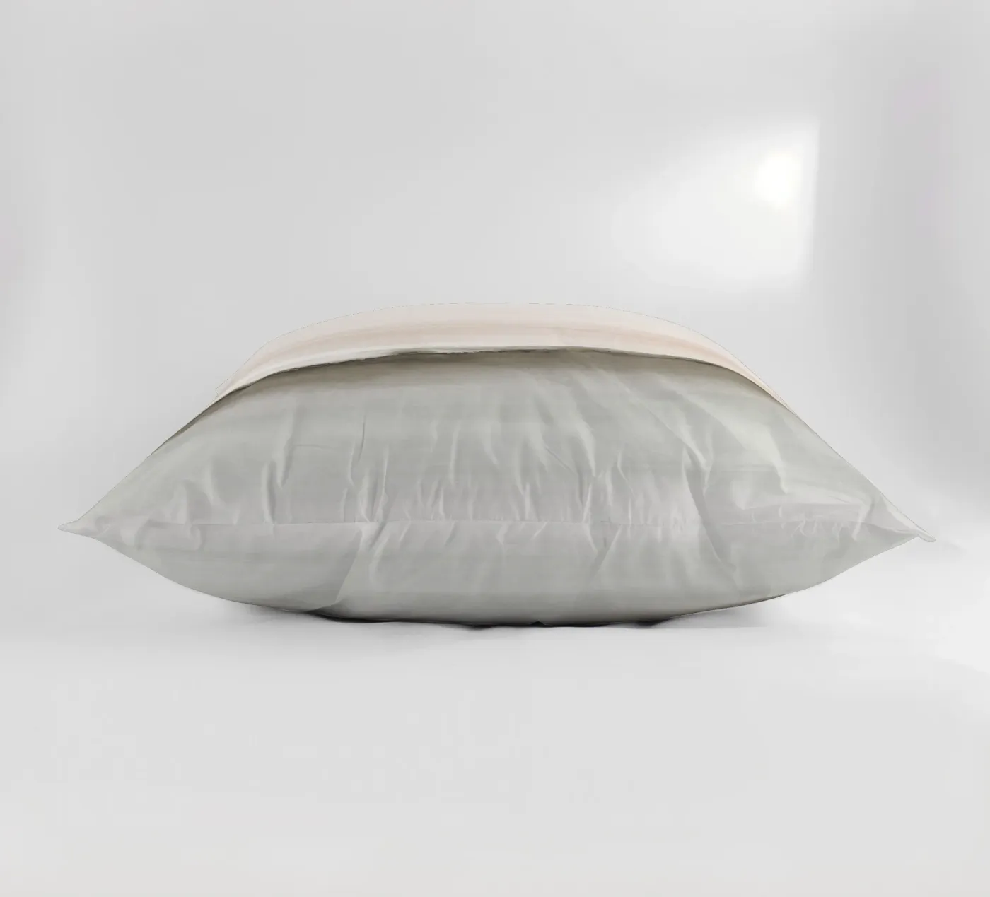 Minimalist landscape in soft earth tones kussen van NouveauPrints