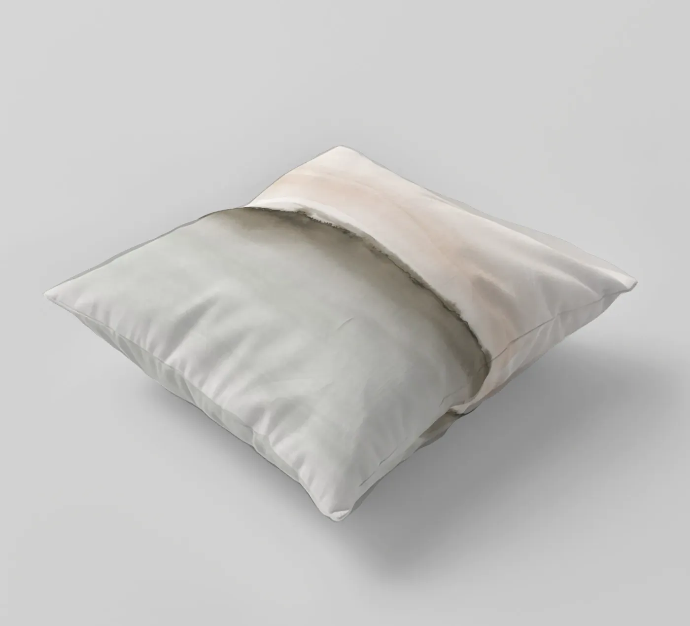 Paesaggio minimalista nei toni tenui della terra cuscino da NouveauPrints