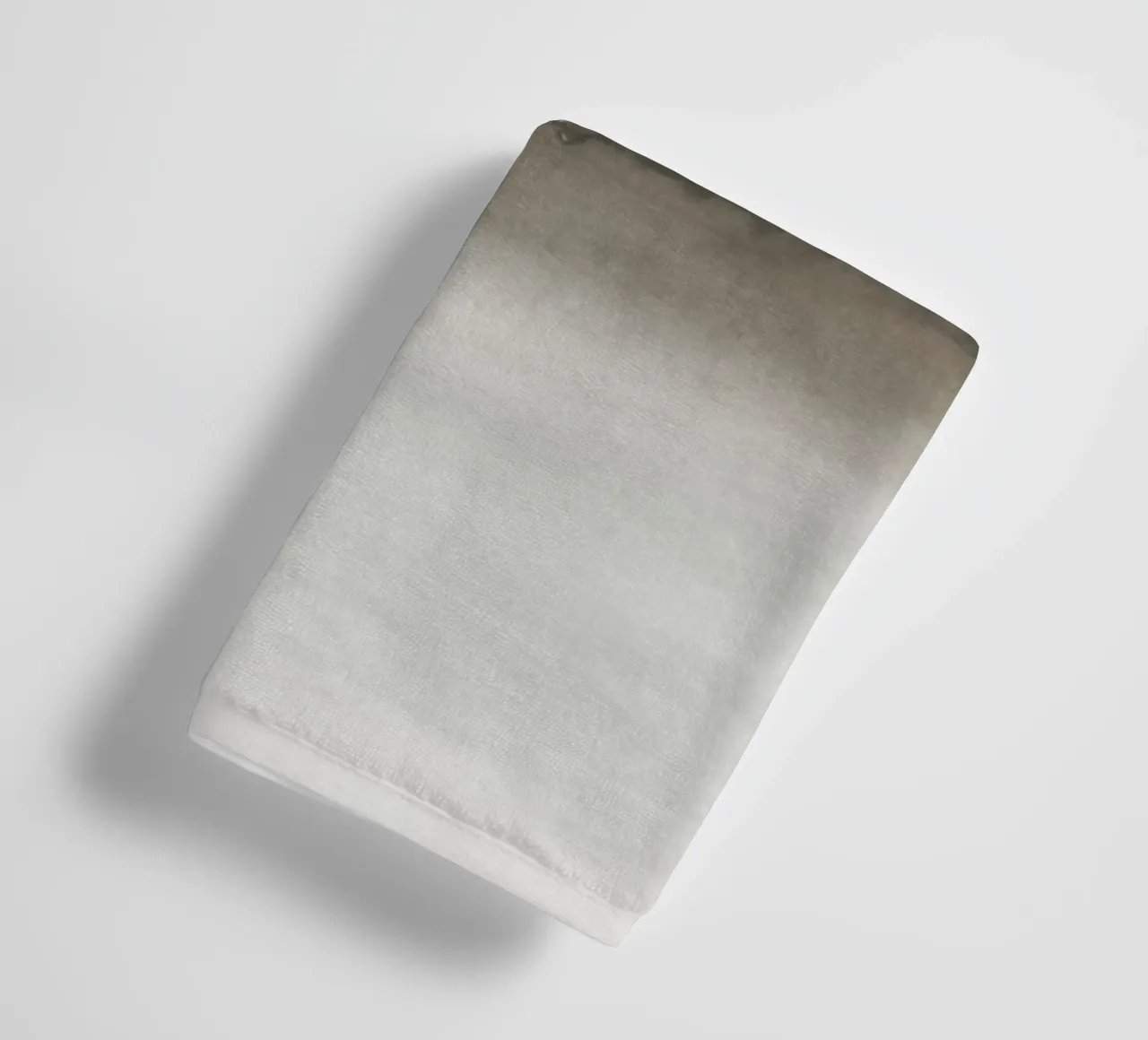 Minimalistisch landschap in zachte aardetinten badhanddoek van NouveauPrints