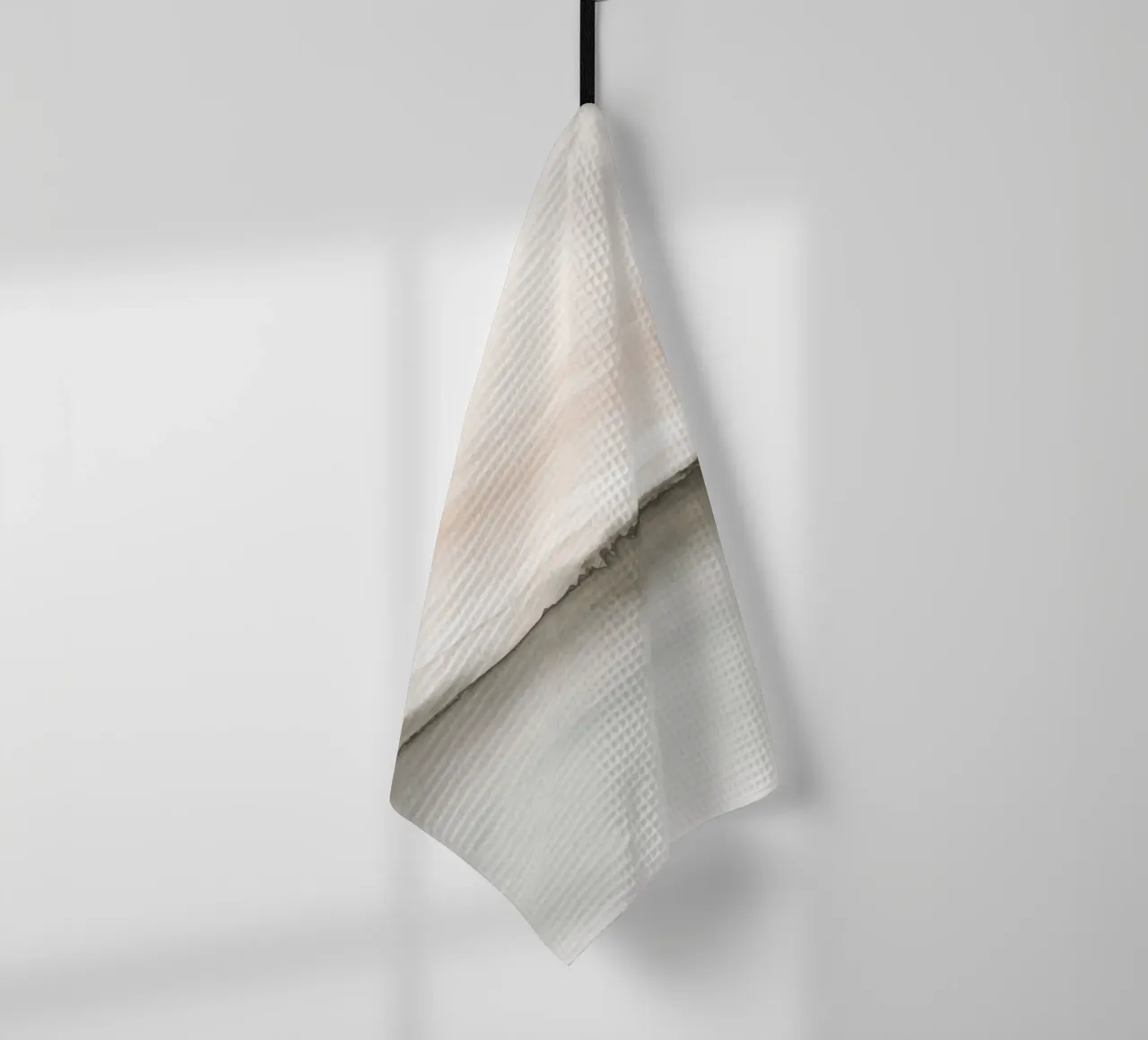 Paysage minimaliste dans des tons de terre doux torchon de NouveauPrints
