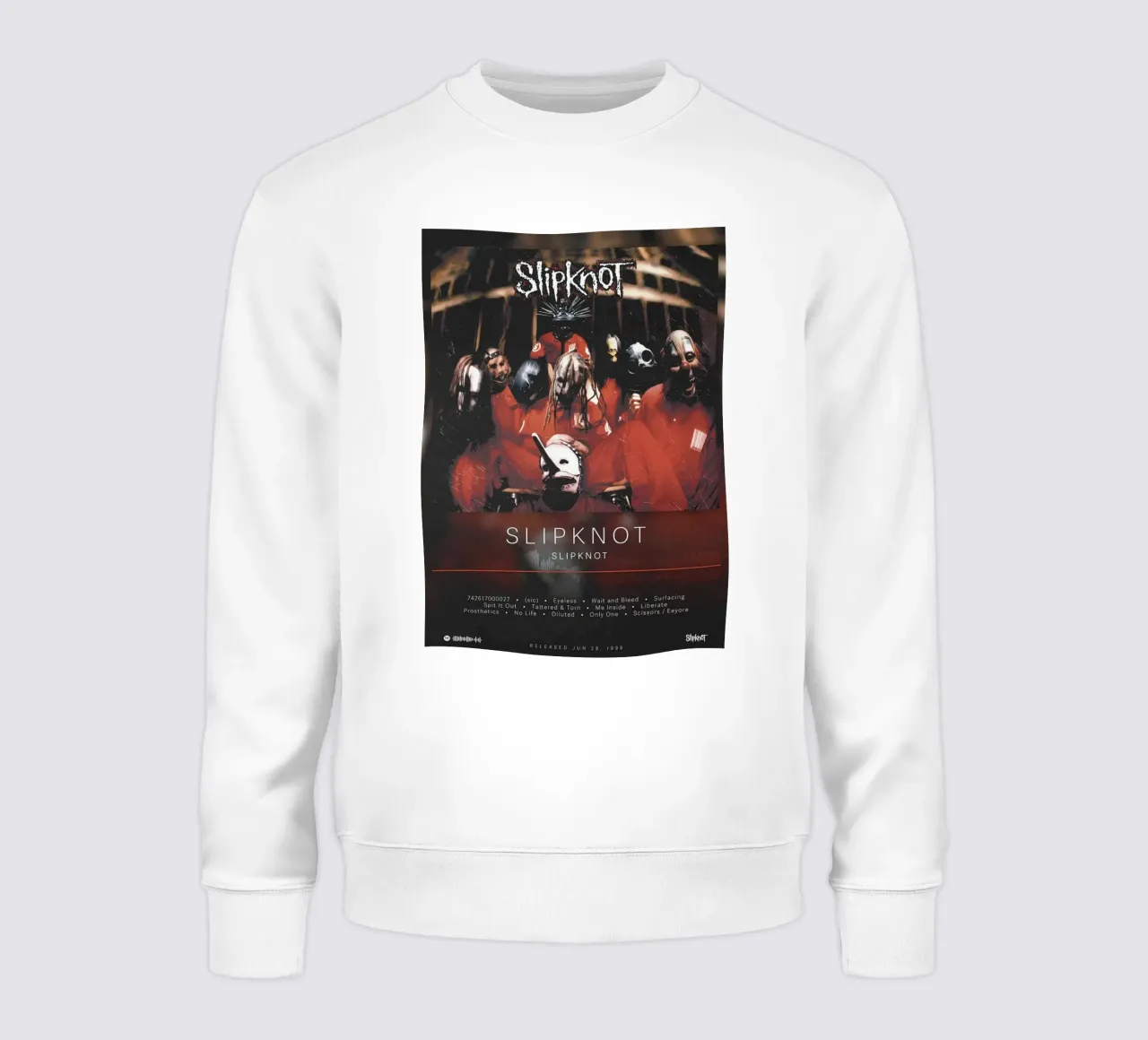 Minimalist Album Slipknot Concert felpa da TEMONSEOL
