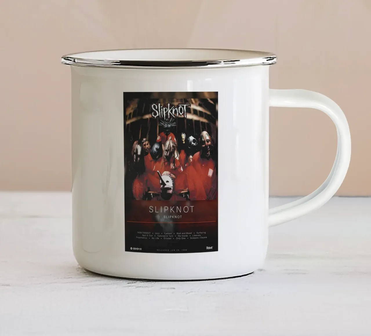 Minimalist Album Slipknot Concert tazza in smalto da TEMONSEOL