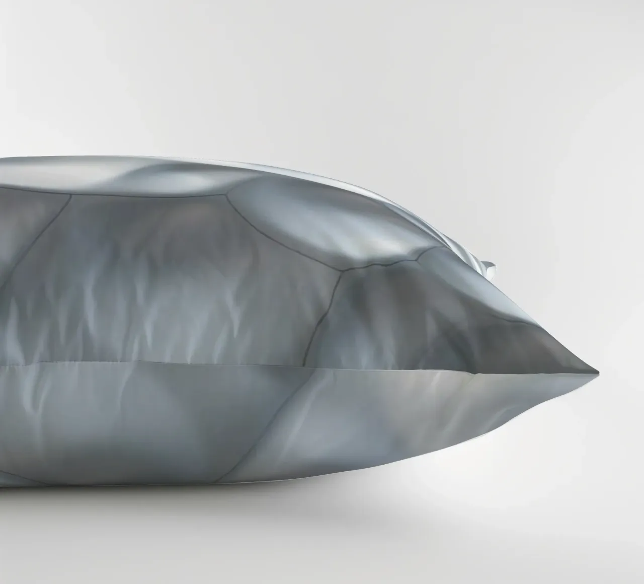 Ovali bianchi scintillanti: Una parete biomorfa astratta in 3D cuscino da Artistic-shop