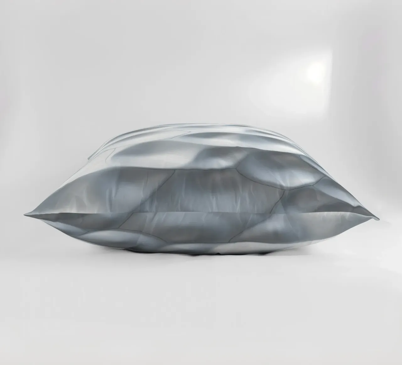 Ovali bianchi scintillanti: Una parete biomorfa astratta in 3D cuscino da Artistic-shop