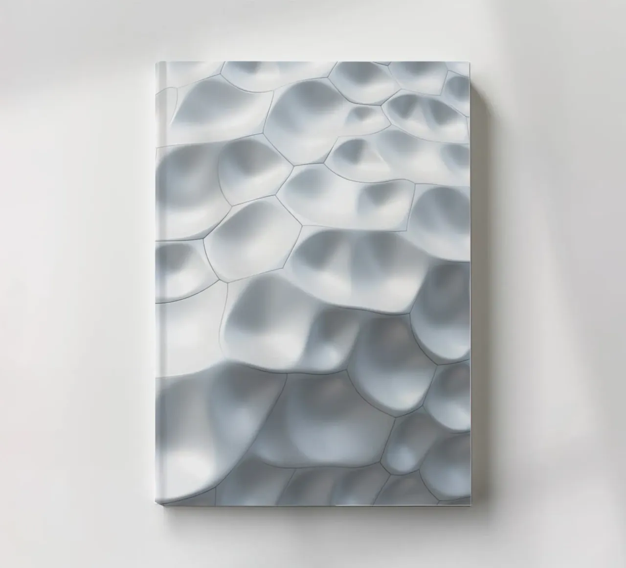 Ovali bianchi scintillanti: Una parete biomorfa astratta in 3D diario da Artistic-shop