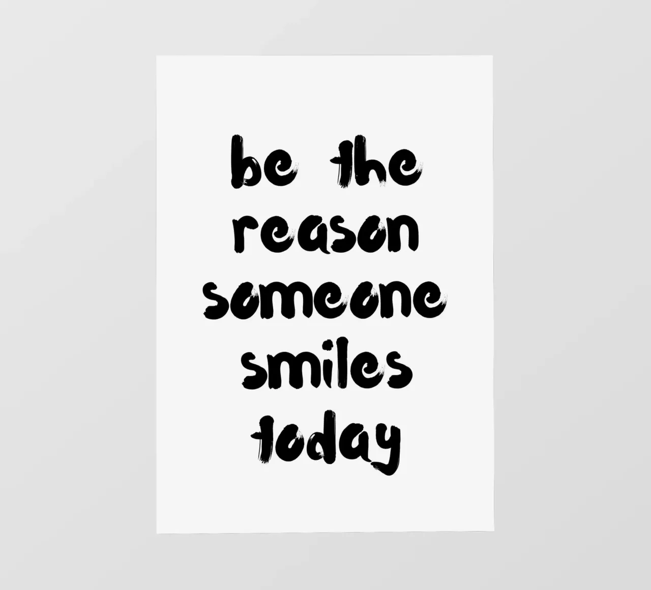 Be the reason someone smiles today telo in pvc da PinkCandyWalls