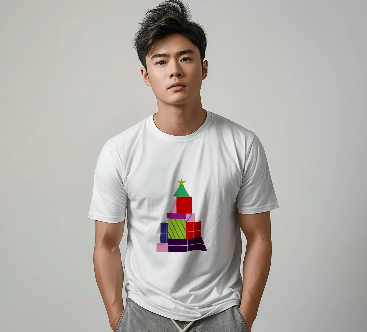 Geschenkebaum grafisch t-shirt da Sophie Augustin Illustration