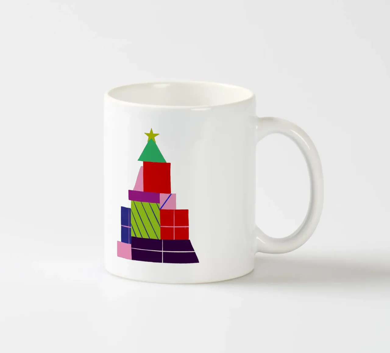 Geschenkebaum grafisch tazza in ceramica da Sophie Augustin Illustration