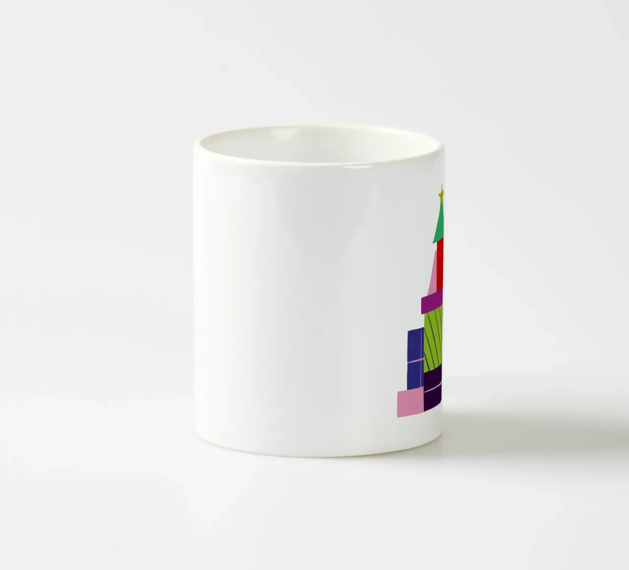 Geschenkebaum grafisch tazza in ceramica da Sophie Augustin Illustration