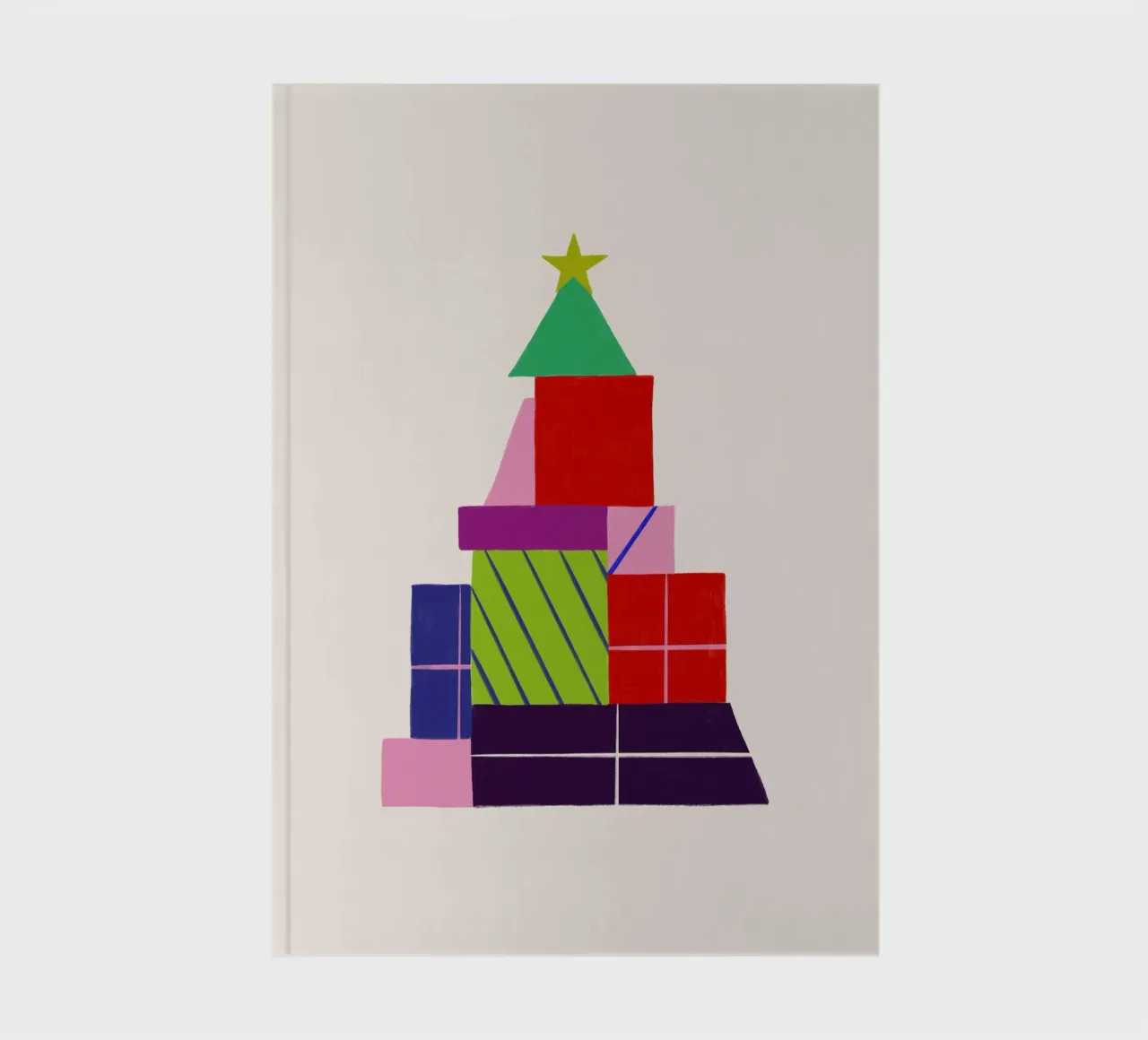 Geschenkebaum grafisch notebook by Sophie Augustin Illustration