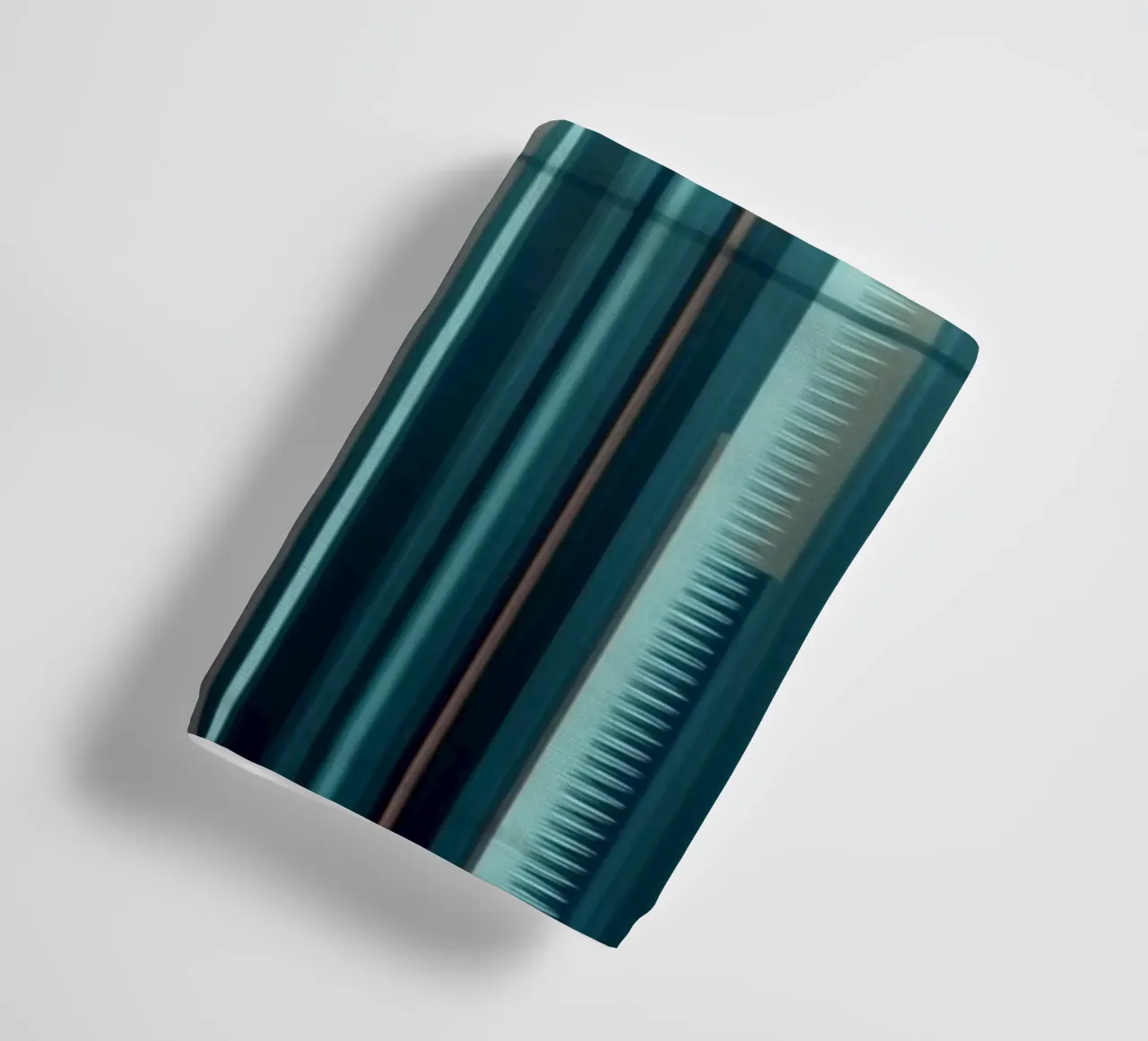 Linee verticali astratte blu e marroni Stampa d'arte digitale asciugamano da bagno da Artistic-shop