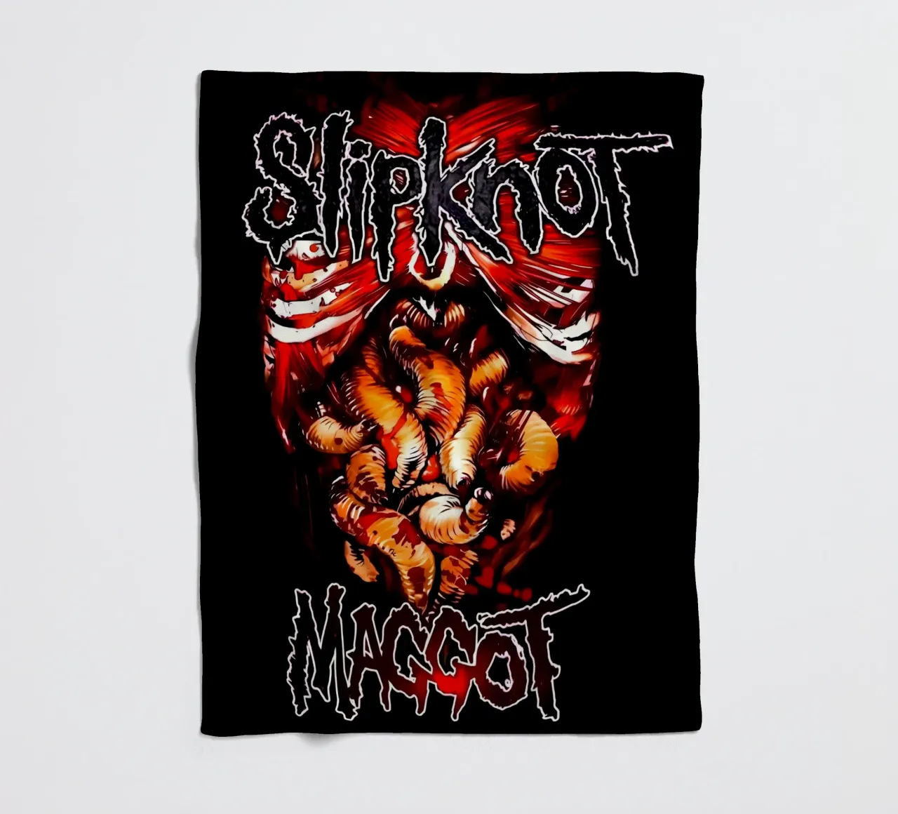 Maggot Version Slipknot Poster coperta in pile da TEMONSEOL