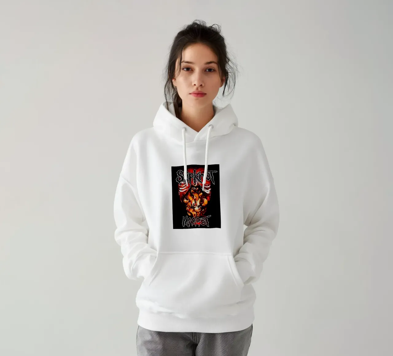 Maggot Version Slipknot Poster felpa con cappuccio da TEMONSEOL