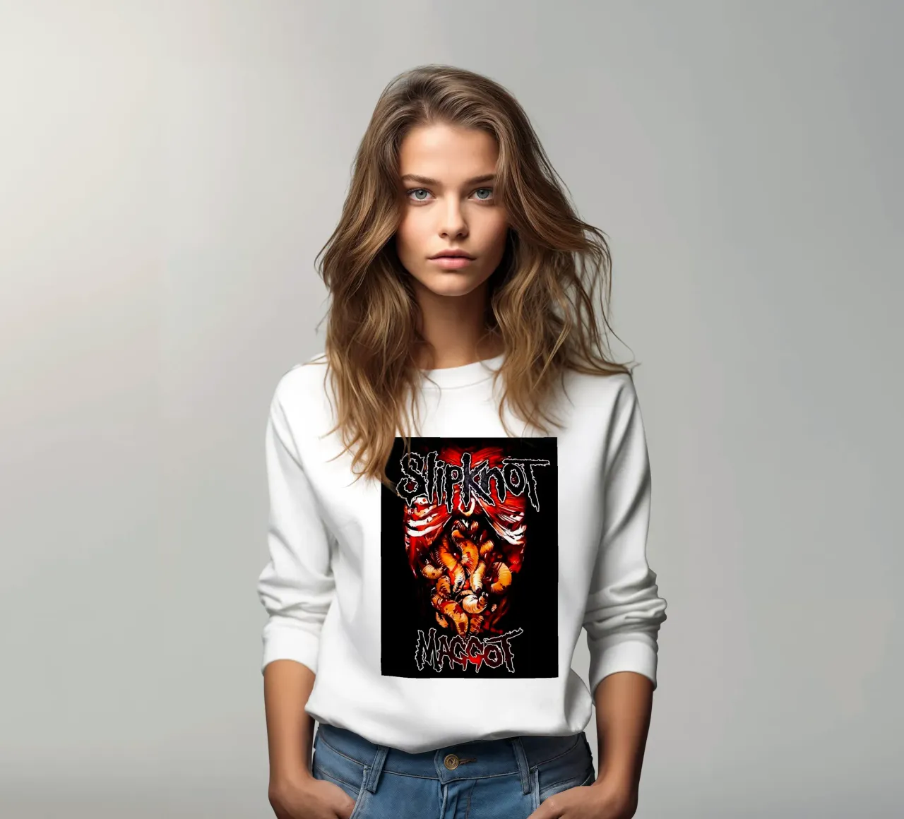 Maggot Version Slipknot Poster felpa da TEMONSEOL