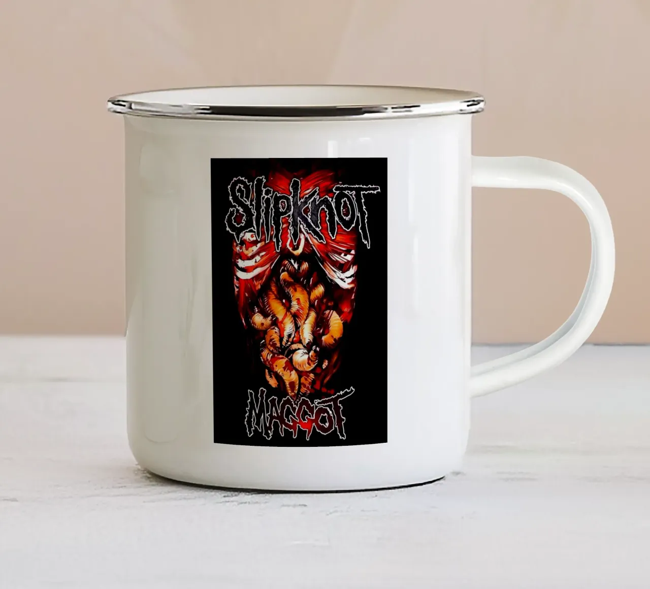 Maggot Version Slipknot Poster tazza in smalto da TEMONSEOL