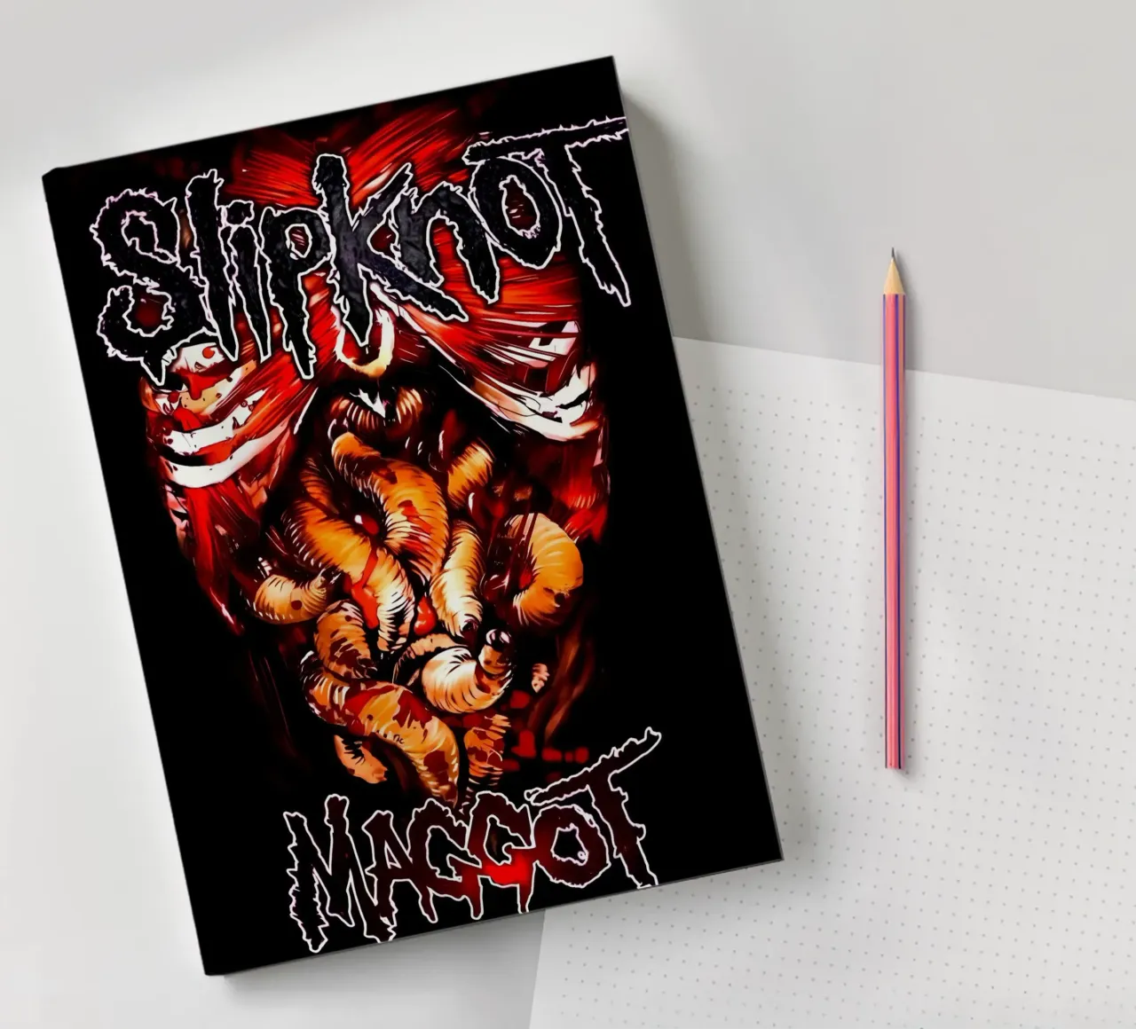 Maggot Version Slipknot Poster notebook by TEMONSEOL