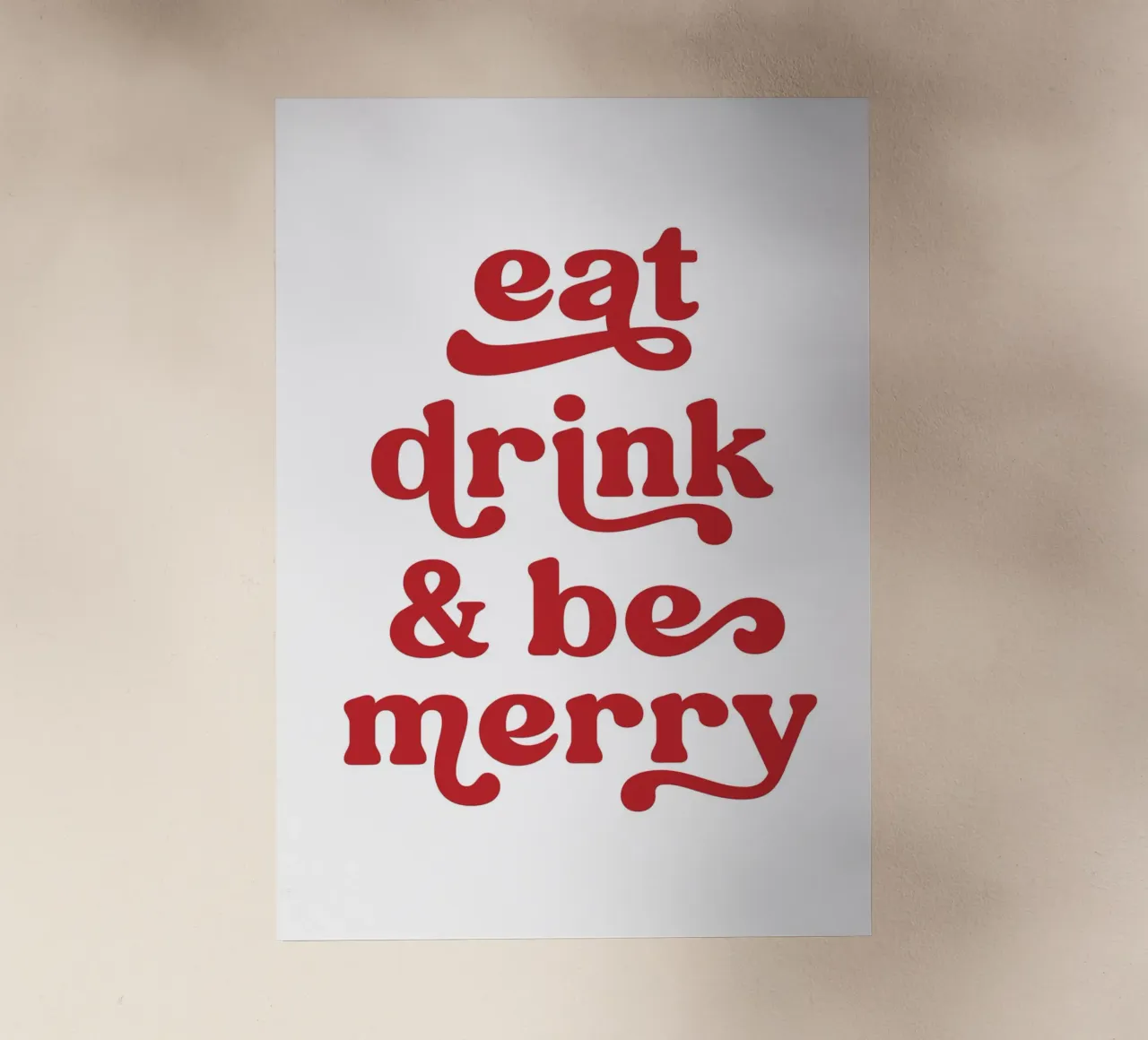 Eat drink and be merry pellicola backlit da PinkCandyWalls