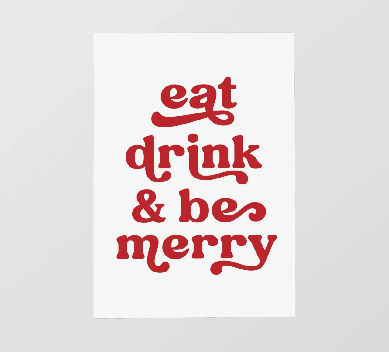 Eat drink and be merry pellicola backlit da PinkCandyWalls
