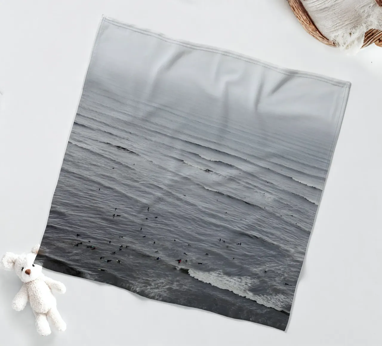 Surfista a Lima - Millaflorres (Perù) coperta in pile da fotokunst