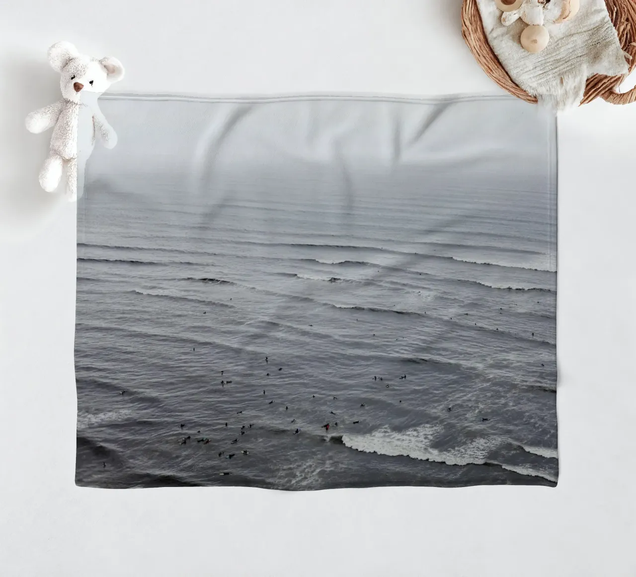 Surfista a Lima - Millaflorres (Perù) coperta in pile da fotokunst